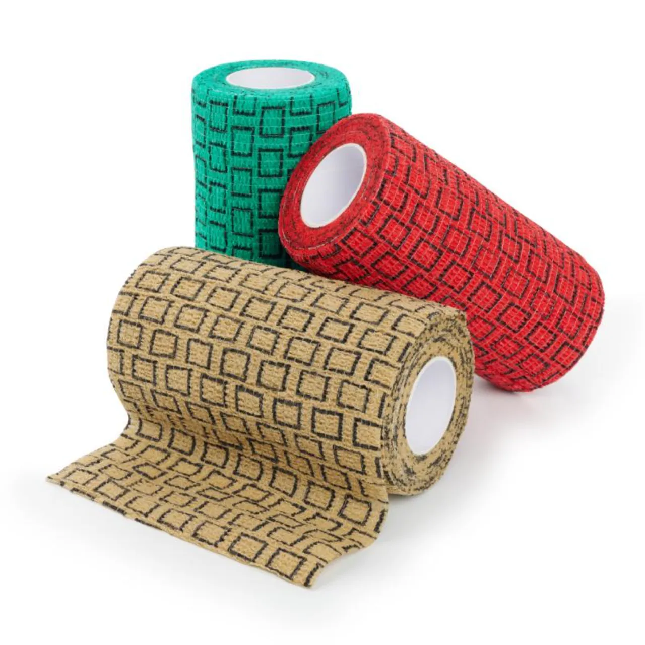 KRUUSE SafeVet selvklæbende bandage 10 cm x 4,5 m mix farver